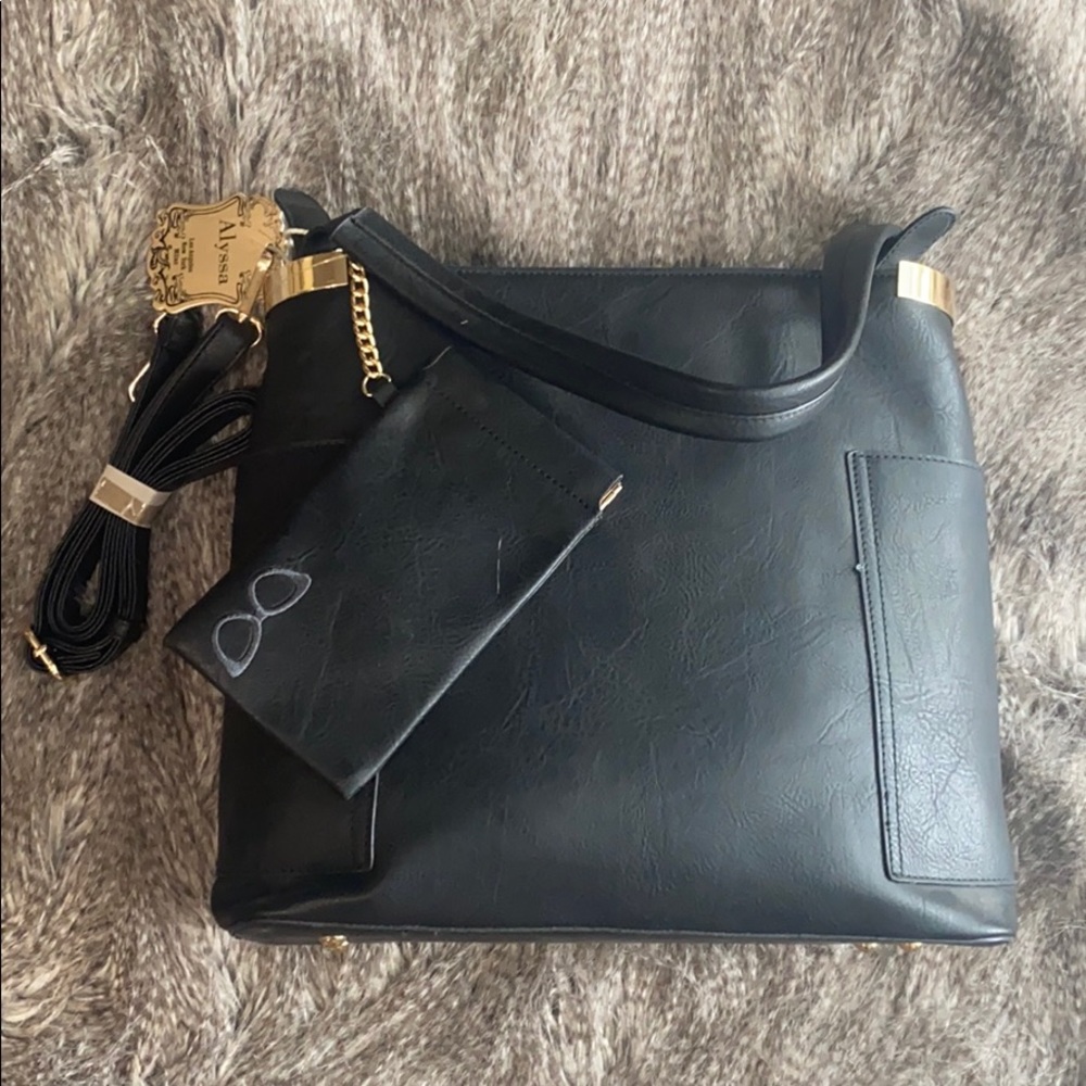 Black Alyssa Handbag